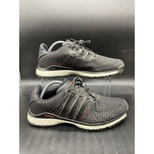 Adidas Tour360 Boost Golf Shoes Mens Size 10 Black Red Spikeless Knit EG4877